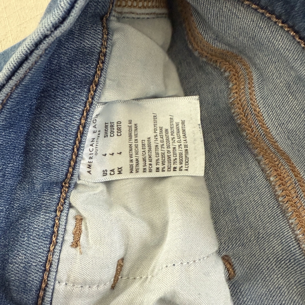 American Eagle Bundle Womens 4 High Rise Blue Denim Jeans - Picture 11 of 14